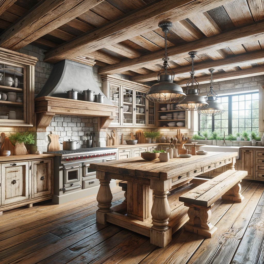 wood inspired kitchen remodel